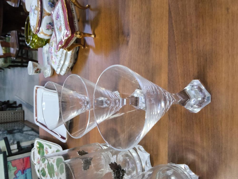 LOT DE 3 VERRES CRISTALS  SIGNÉS