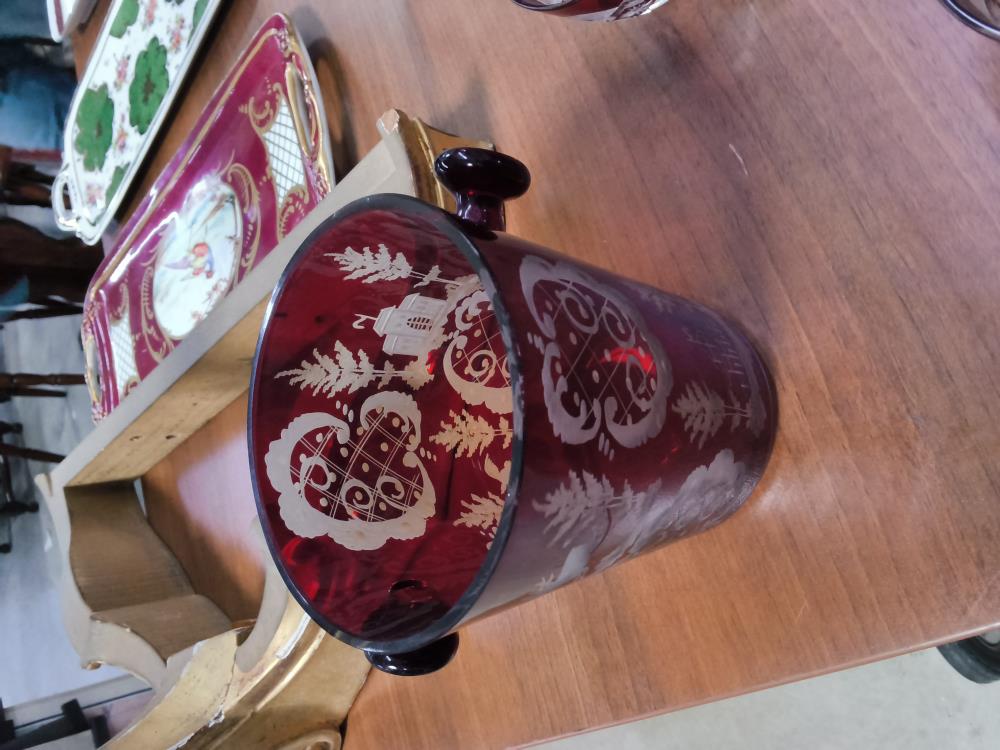 SEAU À GLAÇONS CRISTAL ROUGE