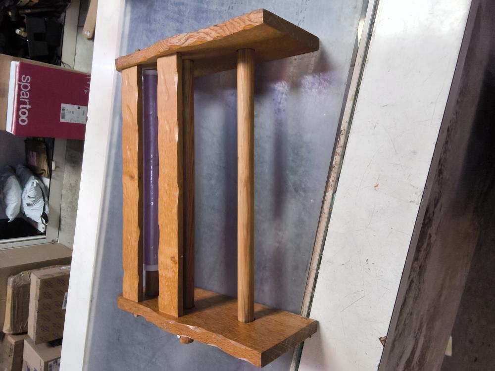 ÉTAGÈRE BOIS POUR ROULEAU 