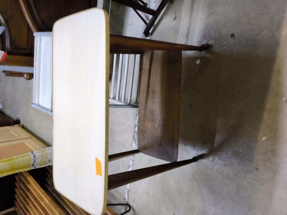 TABLE TELE VINTAGE FORMICA BEIGE