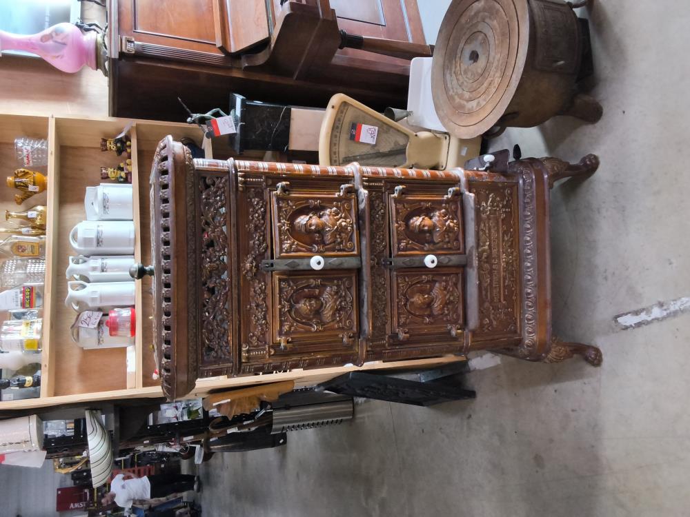FOURNEAU ANCIEN ÉMAILLÉ HT 123 CM  DE DIETRICH 