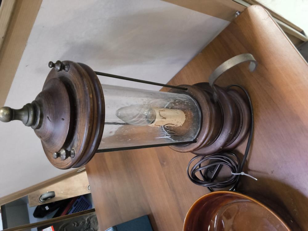 LAMPE À POSER BOIS 
