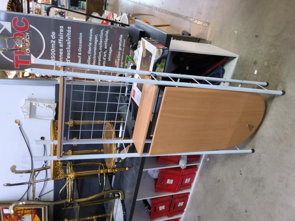 ENSEMBLE ÉTAGÈRE TABLE PLIABLE