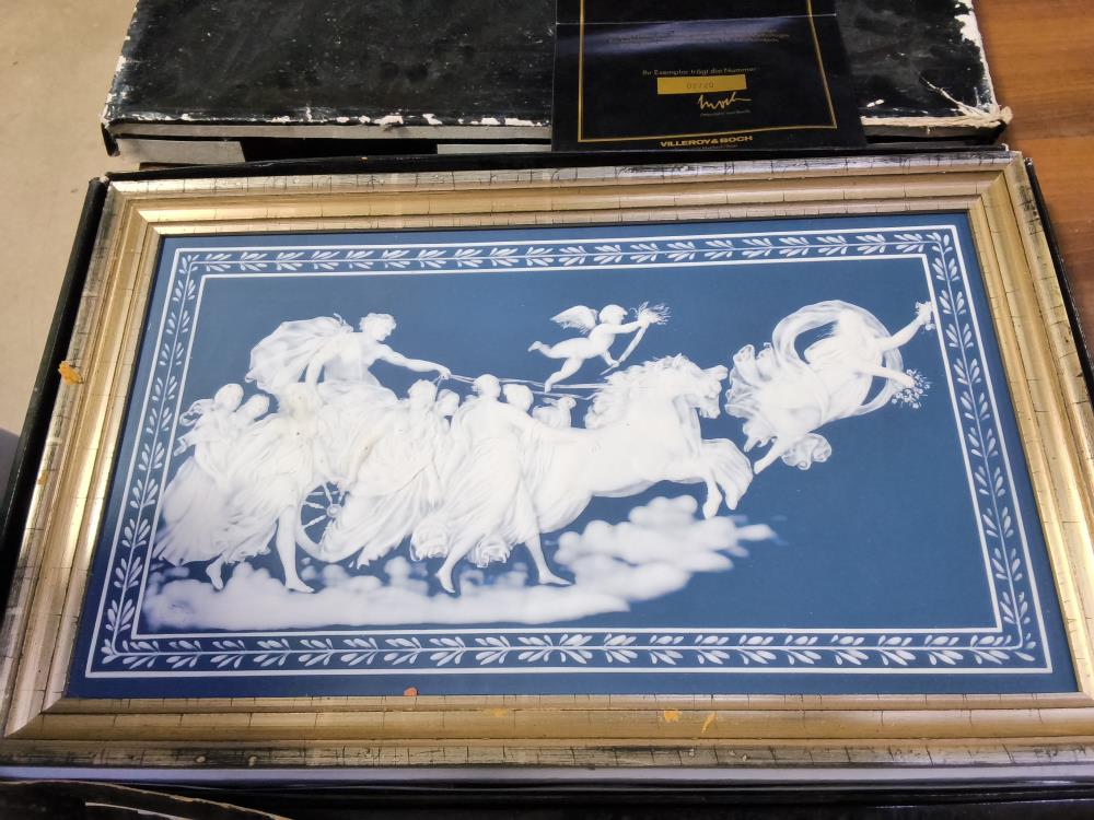 TABLEAU V&B AURORA  59 X 36 CM AVEC CERTIFICAT 