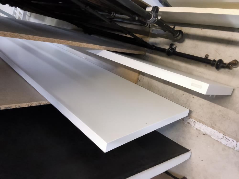 LIT MODERNE BLANC 180 X 200 AVEC 2 SOMMIERS DE 90