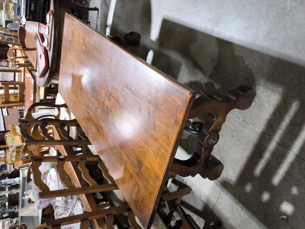 TABLE CHÊNE MASSIF AVEC 2 ALLONGES 79 X 180 CM