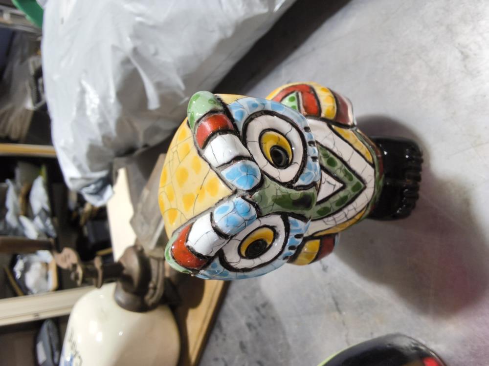 PETIT HIBOU ÉMAILLÉ HT 15CM