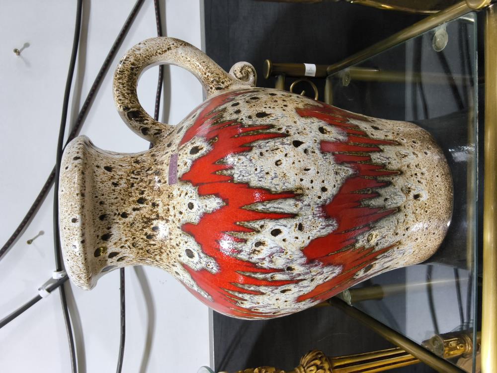 VASE WEST GERMANY CÉRAMIQUE HT 43CM