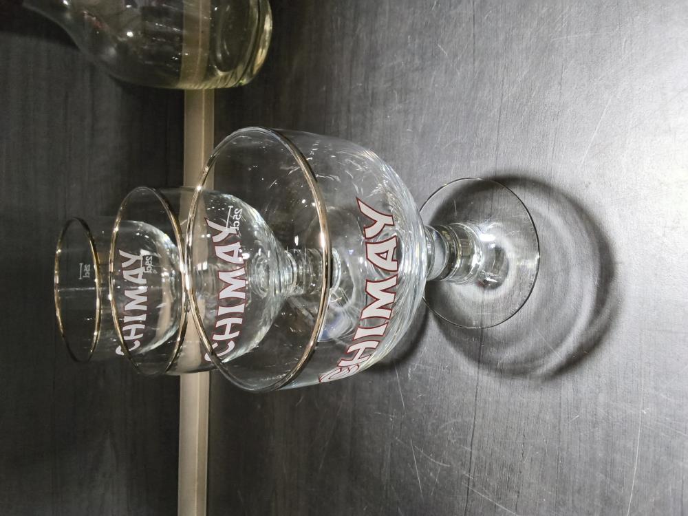 LOT DE 3 VERRES CHIMAY