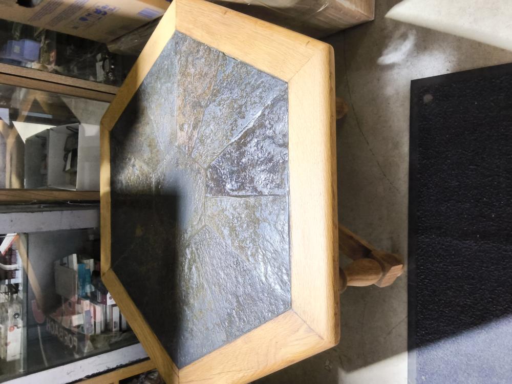 TABLE BASSE BOIS/PIERRE