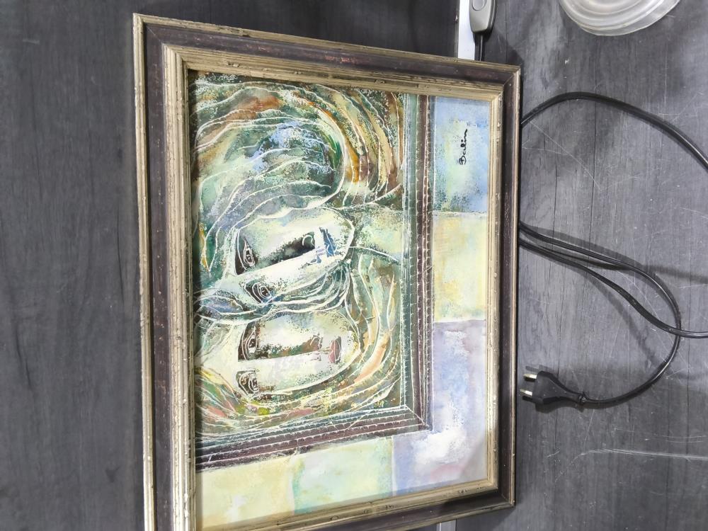 TABLEAU SIGNÉ BALIN 50 X 39CM