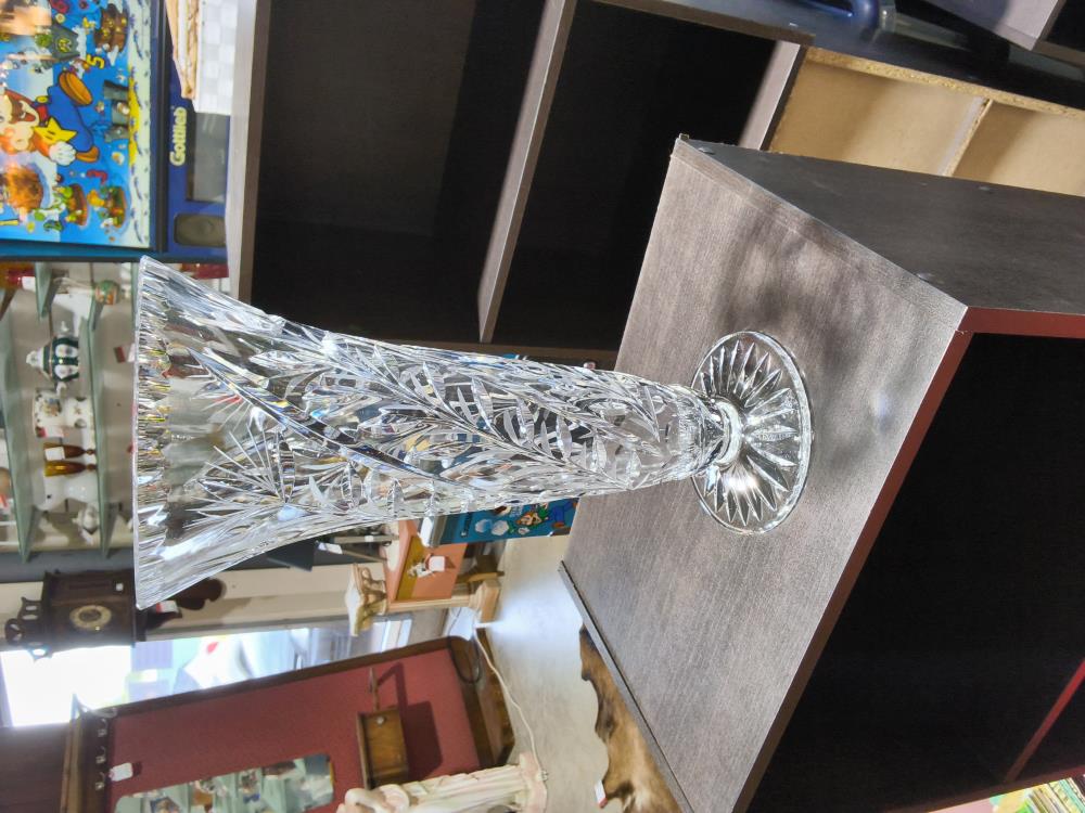 VASE CRISTAL TAILLÉ 