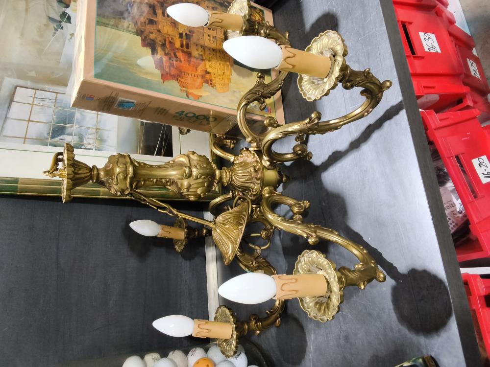 LUSTRE LAITON 6 BRANCHES