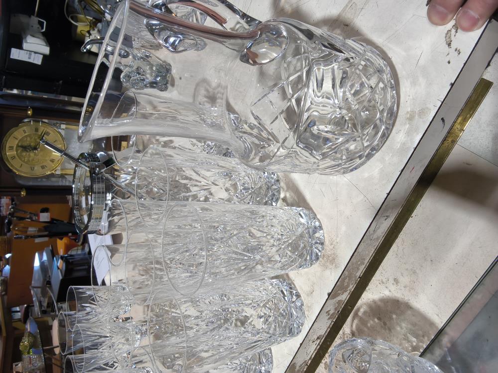SERVICE A JUS DE FRUIT  9 VERRES + CARAFE
