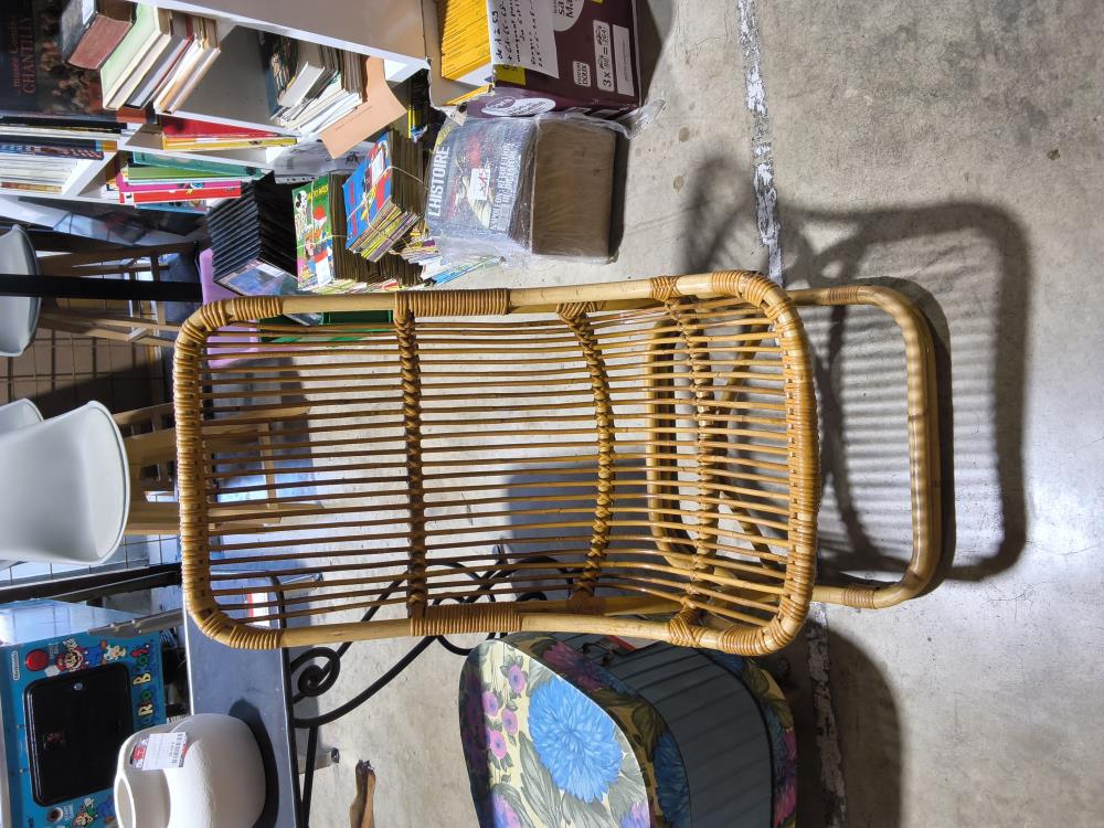 FAUTEUIL OSIER VINTAGE 