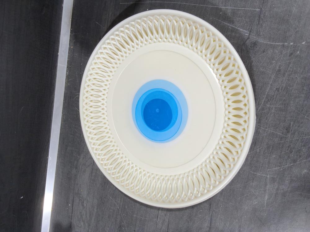 ENSEMBLE DE 5 CORBEILLE ROND PVC BLANC 