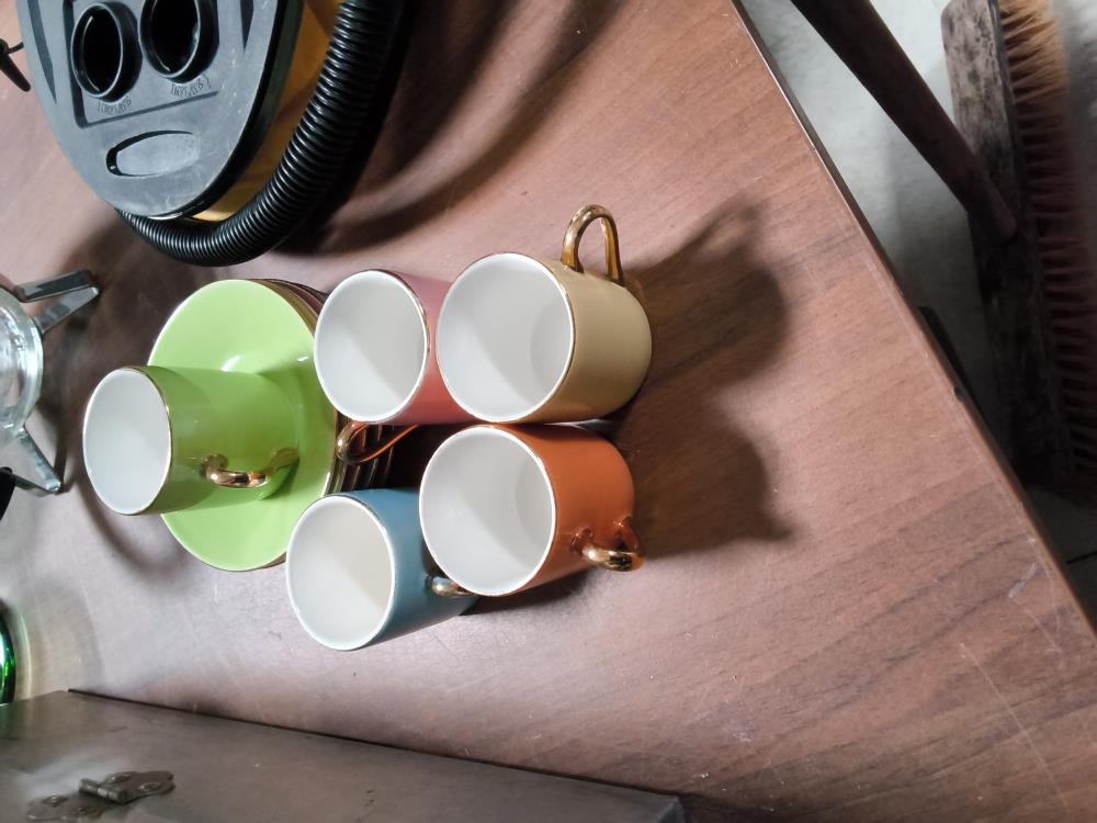 SERVICE À CAFÉ COULEUR 5 TASSES