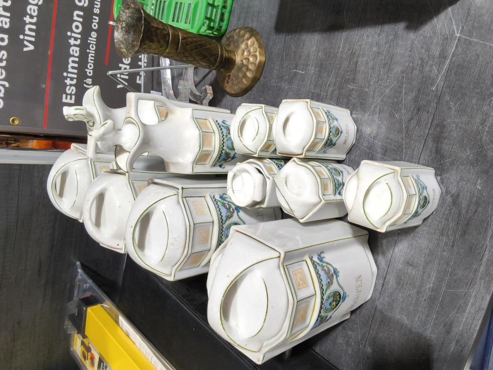 ENSEMBLE DE 11 POTS A EPICES ANCIEN 