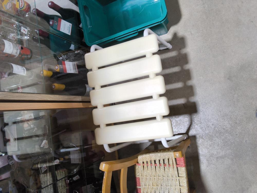 TABOURET DE DOUCHE BLANC
