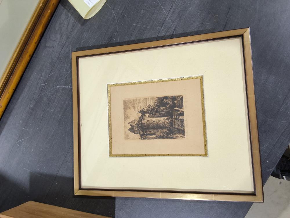 GRAVURE ANCIENNE CHÂTEAU 
