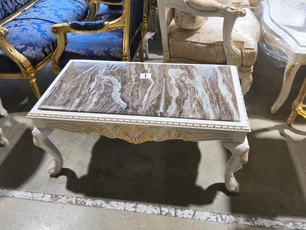 TABLE BASSE BAROQUE MARBRE 