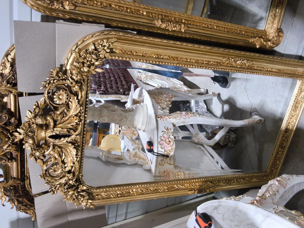 MIROIR BAROQUE DORÉ 84 X 158CM