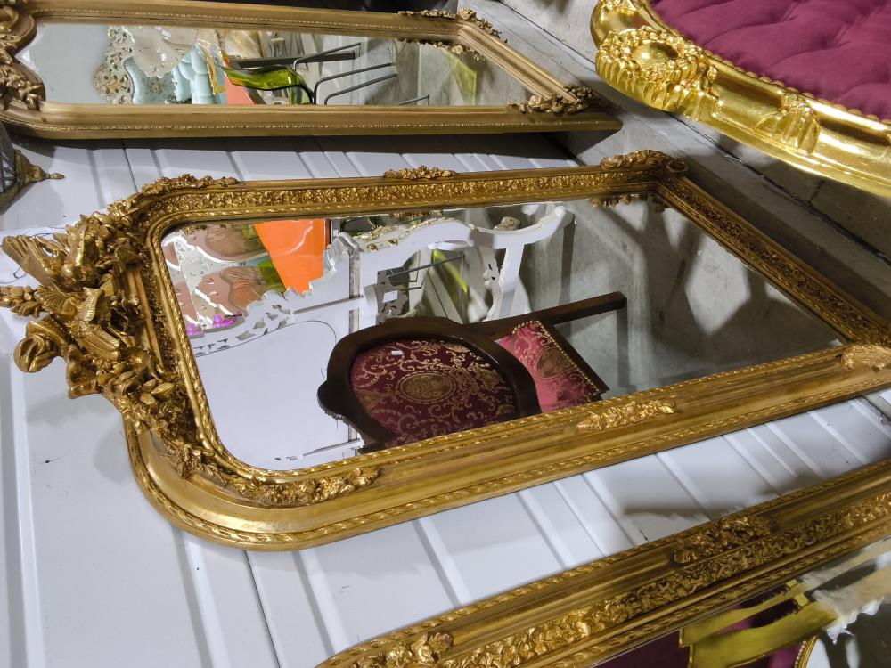 MIROIR BAROQUE DORÉ 83 X 160