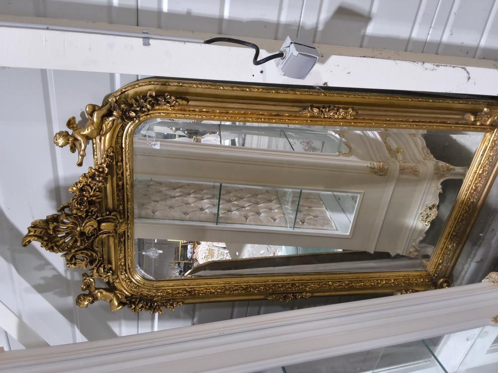 MIROIR BAROQUE 2 ANGES 84 X 160CM