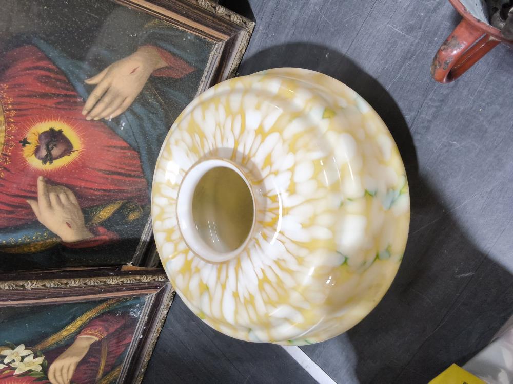 VERRE ART DECO POUR LAMPE 
