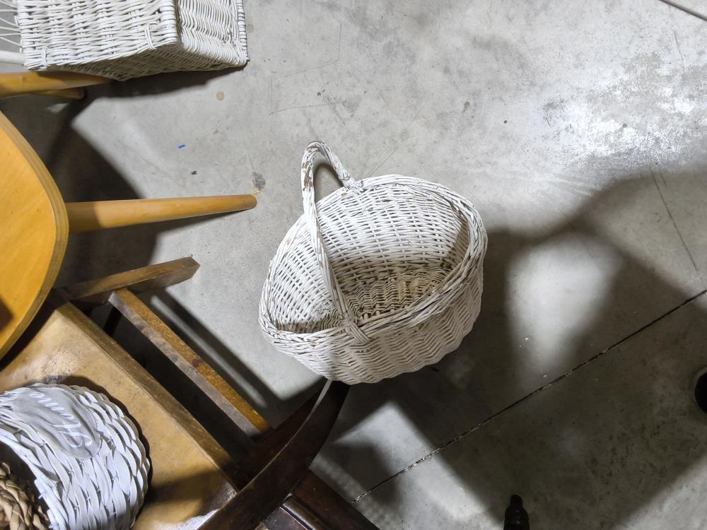 PANIER OSIER BLANC