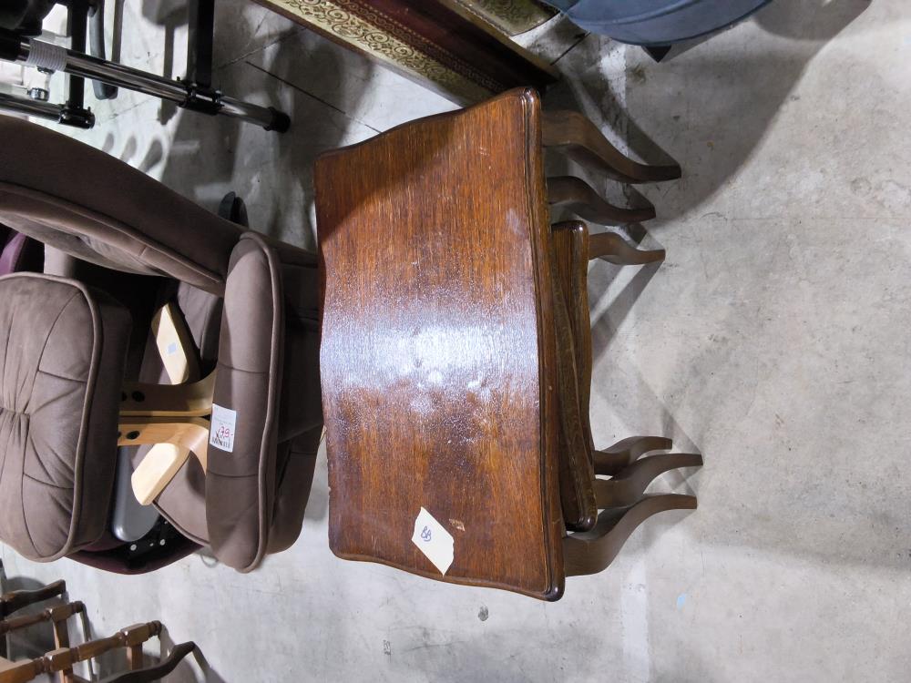 ENSEMBLE TABLE GIGOGNES CHÊNE DANS L'ÉTAT 