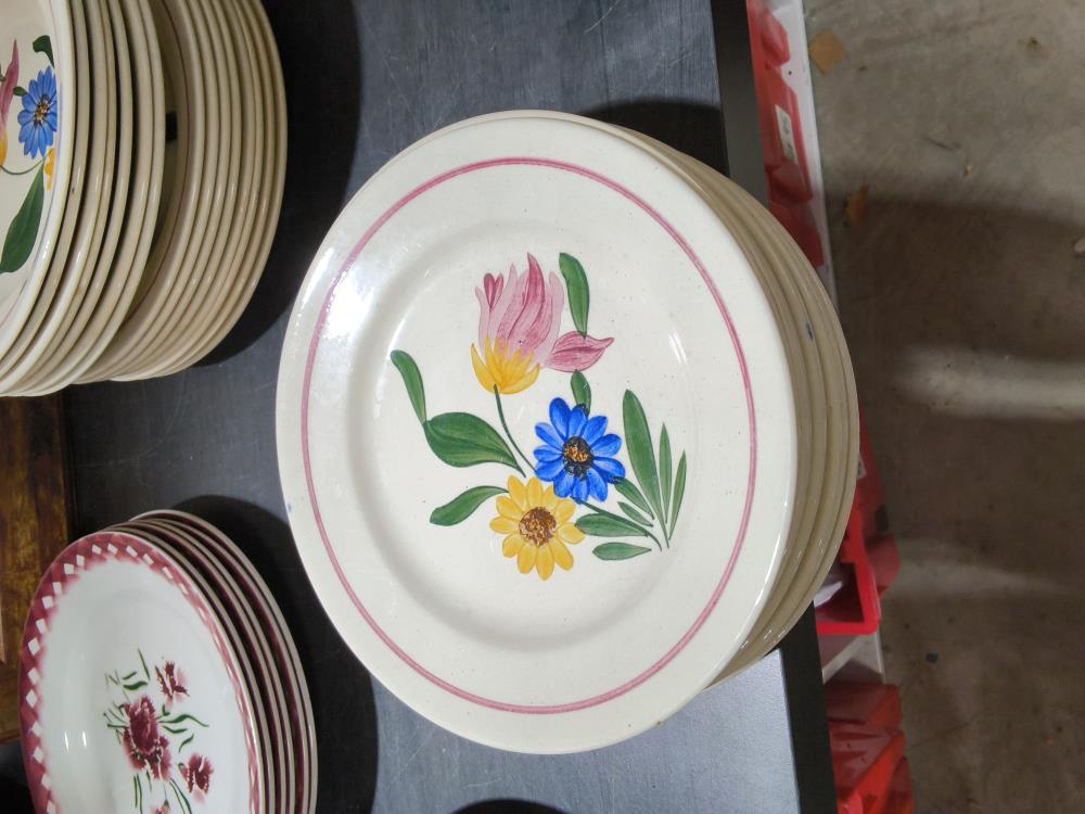 ENSEMBLE ASSIETTES SARREGUEMINES 