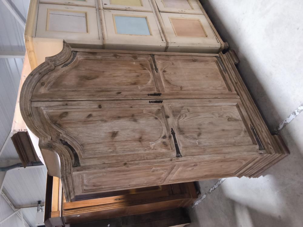 ARMOIRE ANCIENNE 2 PORTES PATINÉE 