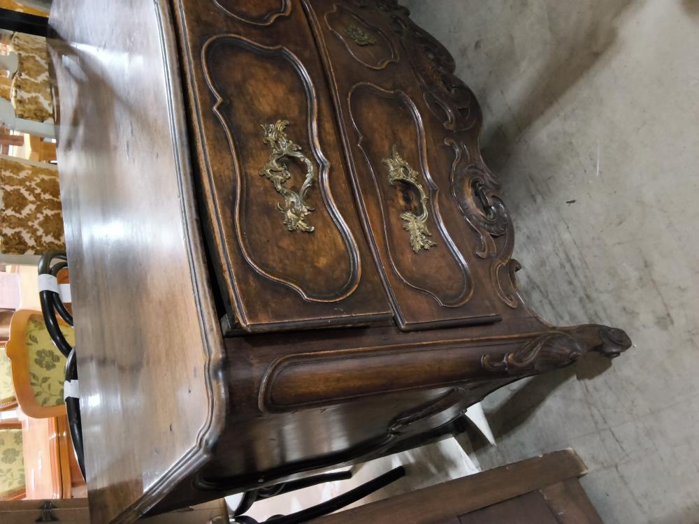 COMMODE ANCIENNE LOUIS XV 18E  2 TIROIRS SCULPTÉE 