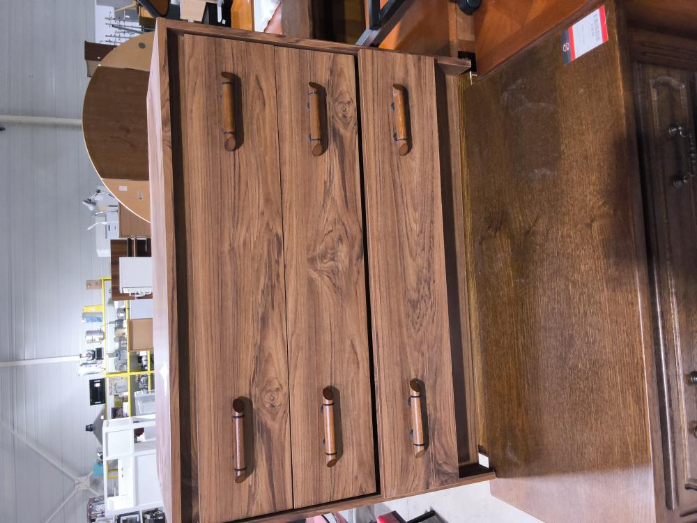 COMMODE 3 TIROIRS BRUNE