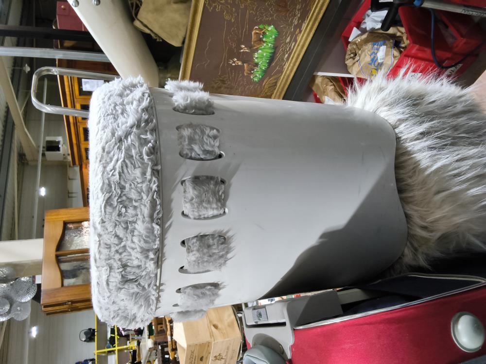 CORBEILLE À LINGE PVC GRIS 