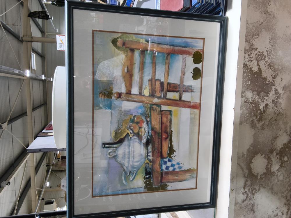 CADRE CUISINE SOUPIÈRE TABLE CHAISE 88 X 68 CM