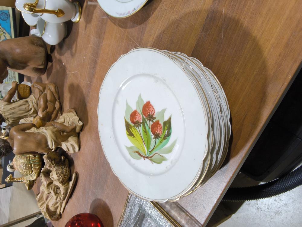 LOT DE 6 ASSIETTES FRUITS