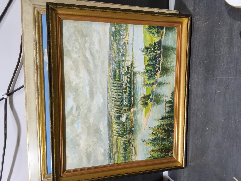 TABLEAU SIGNÉ JEAN VIRRION. 75 X 64 CM