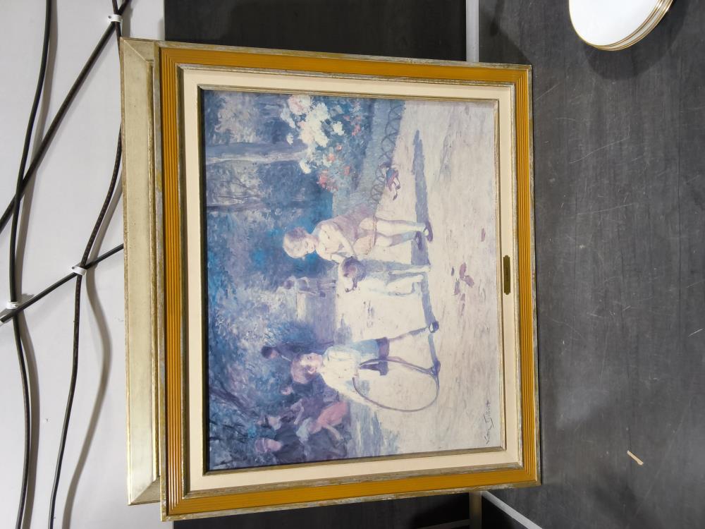 TABLEAU REPRODUCTION GILBERT 79 X 69 CM