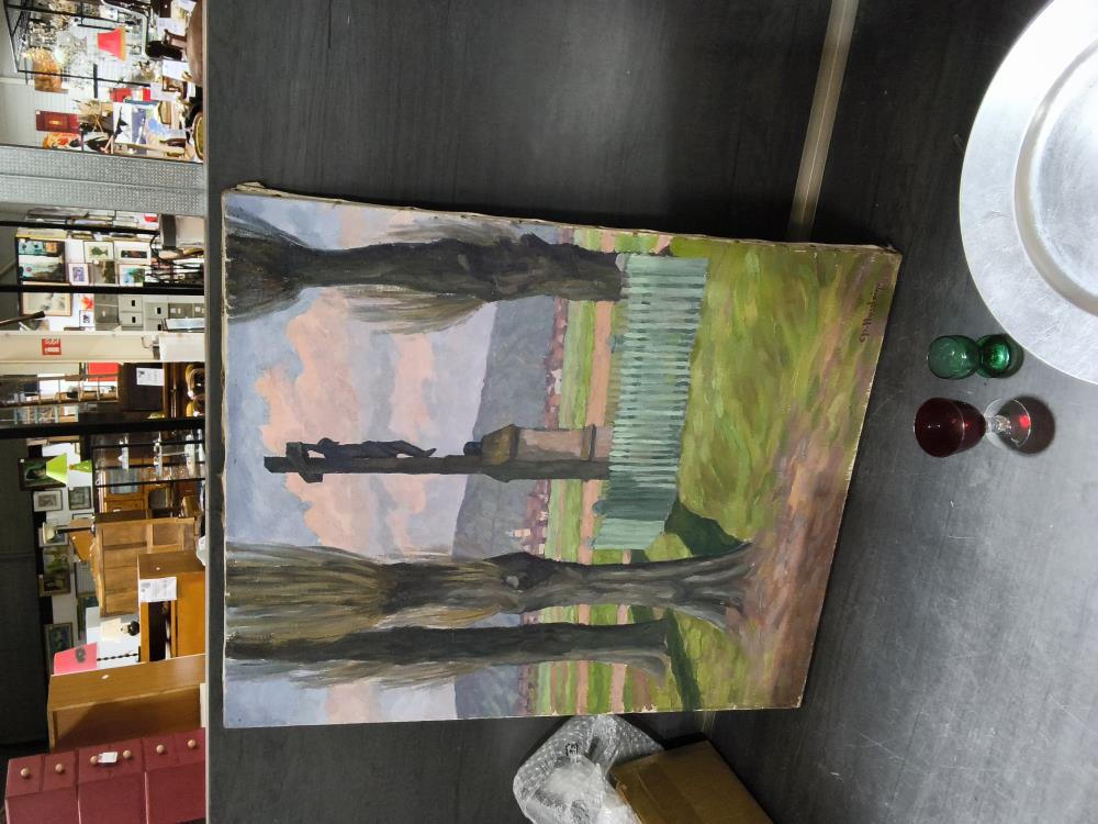 TOILE SIGNÉE 55 X 65 CM