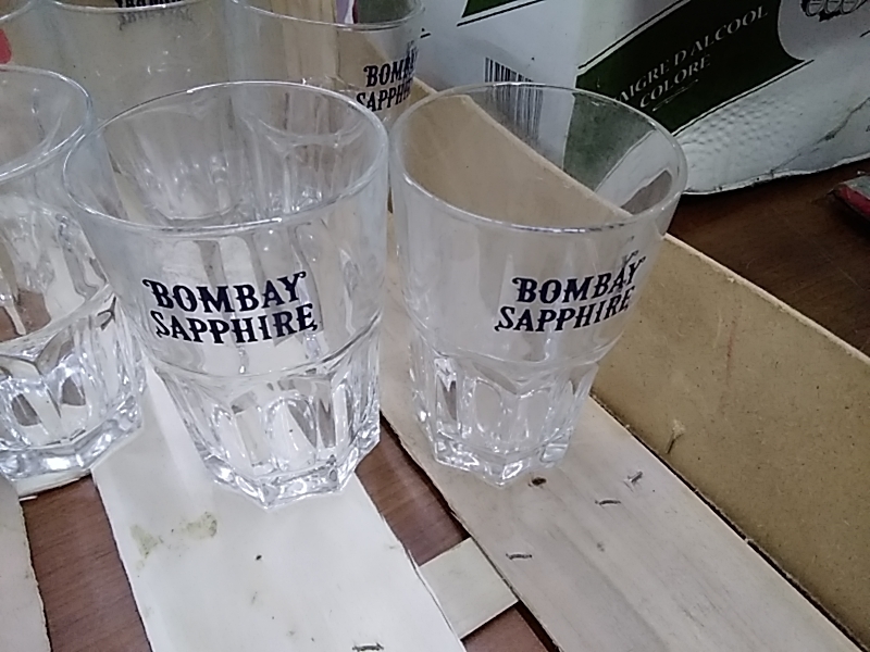 LOT DE 6 VERRES BOMBAY SAPPHIRE