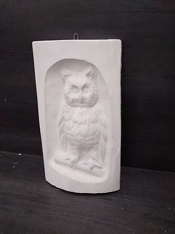 PLAQUE HIBOU BETON