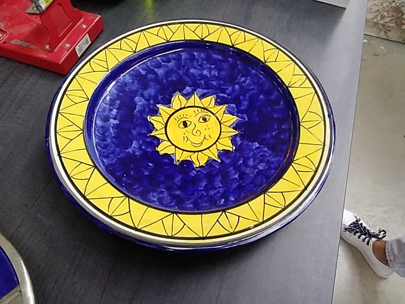 ASSIETTE DECO SOLEIL 