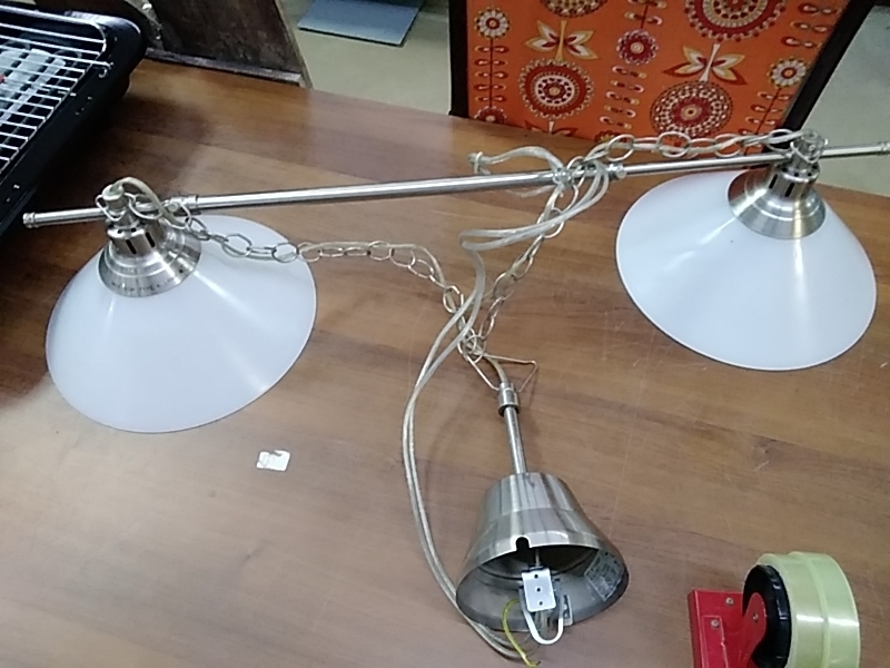 LAMPE IKEA 2 FEUX METAL 