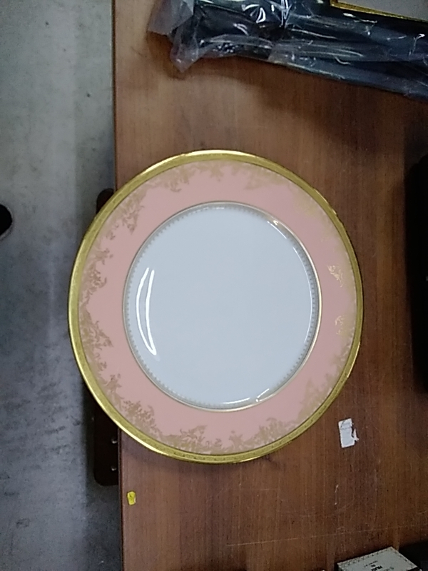 ASSIETTE DIAMÈTRE 30CM LIMOGES GEORGES BOYER DORÉE POUR L’ÉLYSÉE 