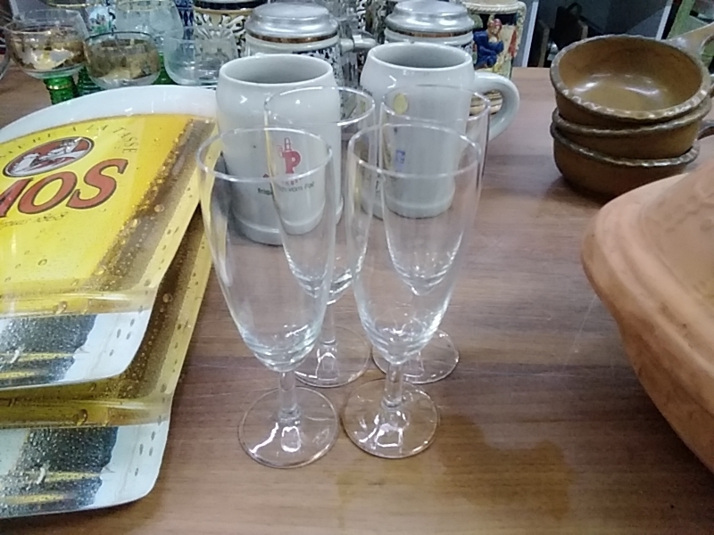 LOT DE 4 FLUTES