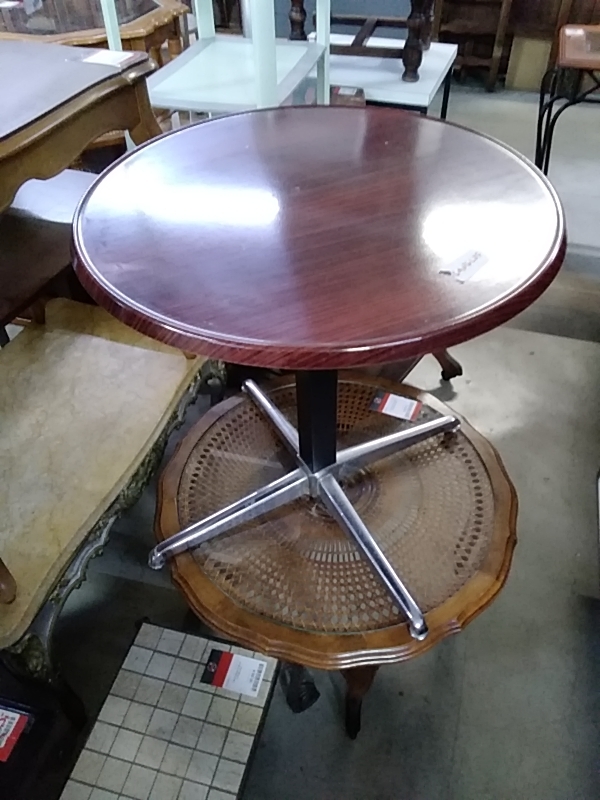 TABLE BASSE RONDE VINTAGE OCCASION