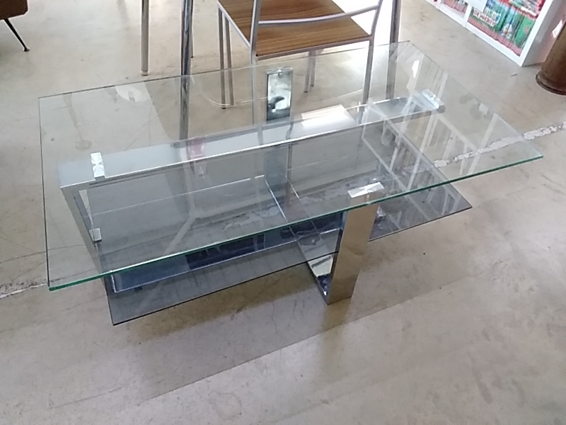 TABLE BASSE DESIGN VERRE