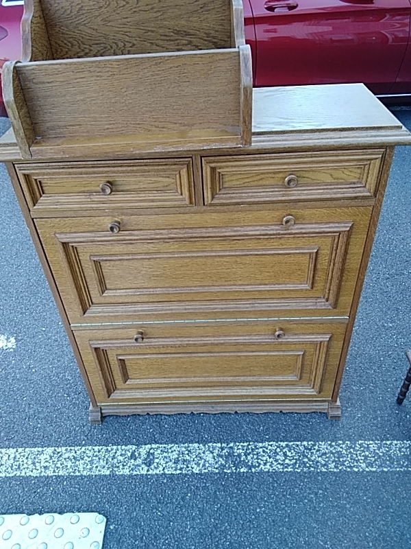 ARMOIRE A CHAUSSURE CHÊNE 2PORTES 2TIROIRS